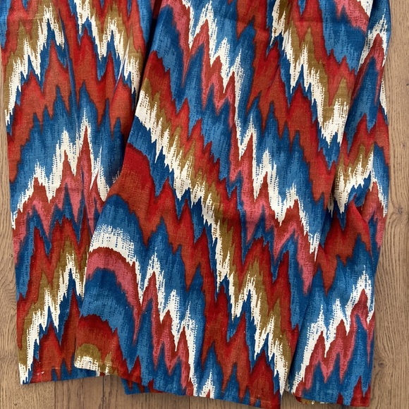 Flame Stitch Wide Window Panel - Picture 4 of 9